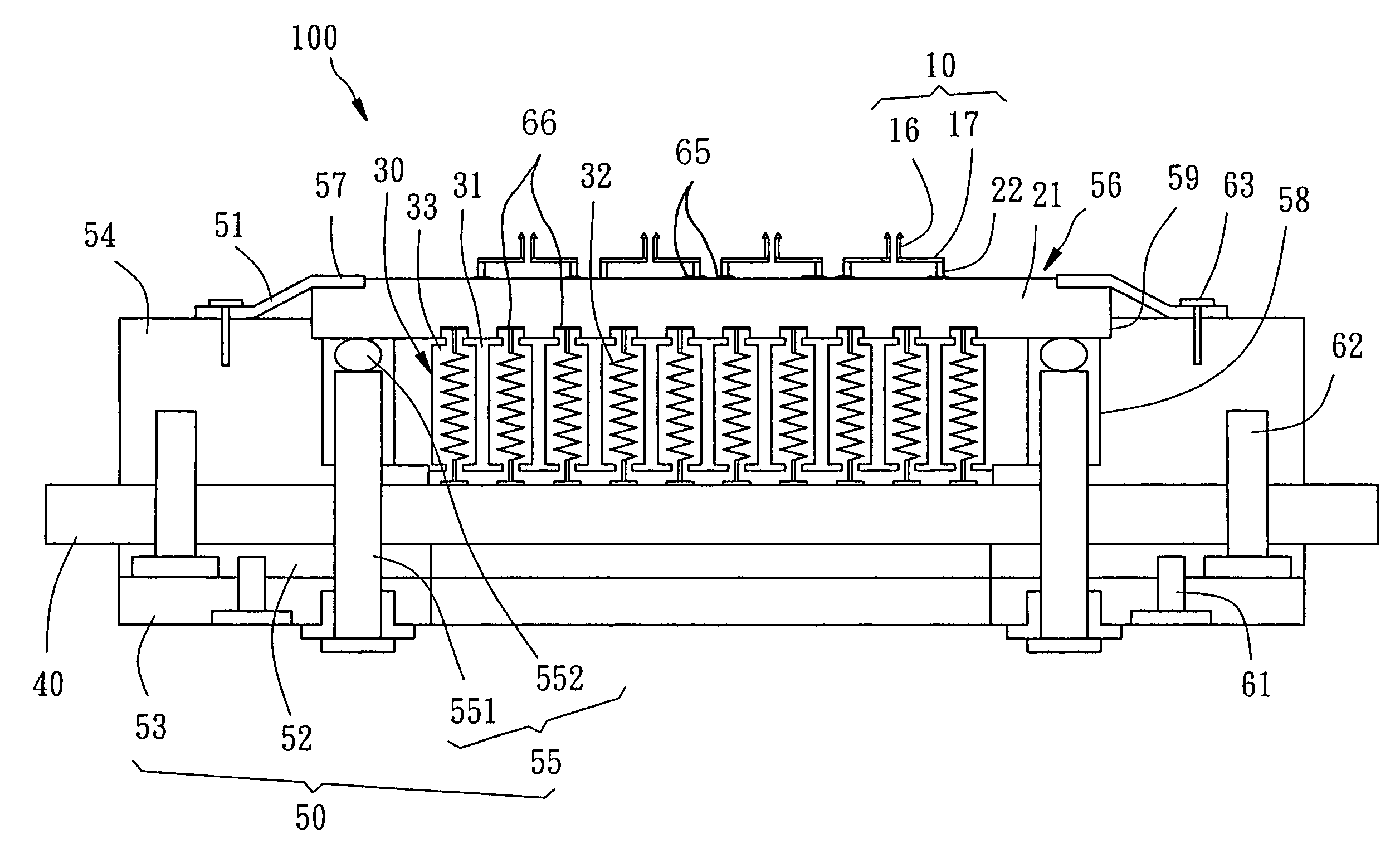 Integrated type probe card and its fabrication method