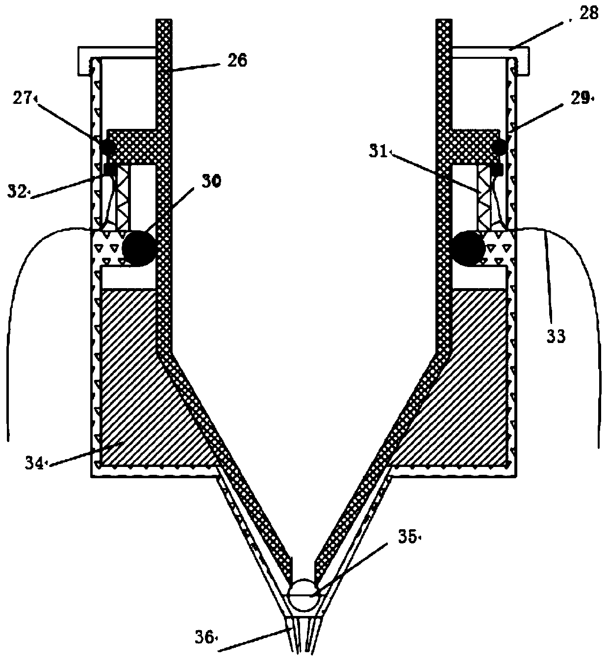 Equipment for atomizing ultrafine powder, cement, water reducer and water for concrete mixing