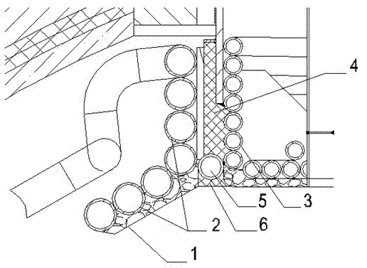 Method for preventing shell heating caused by air leakage of gasifier, and structure thereof