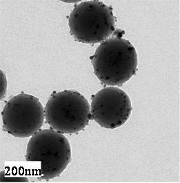 Method for preparing silicon dioxide-silver nanometer composite microspheres