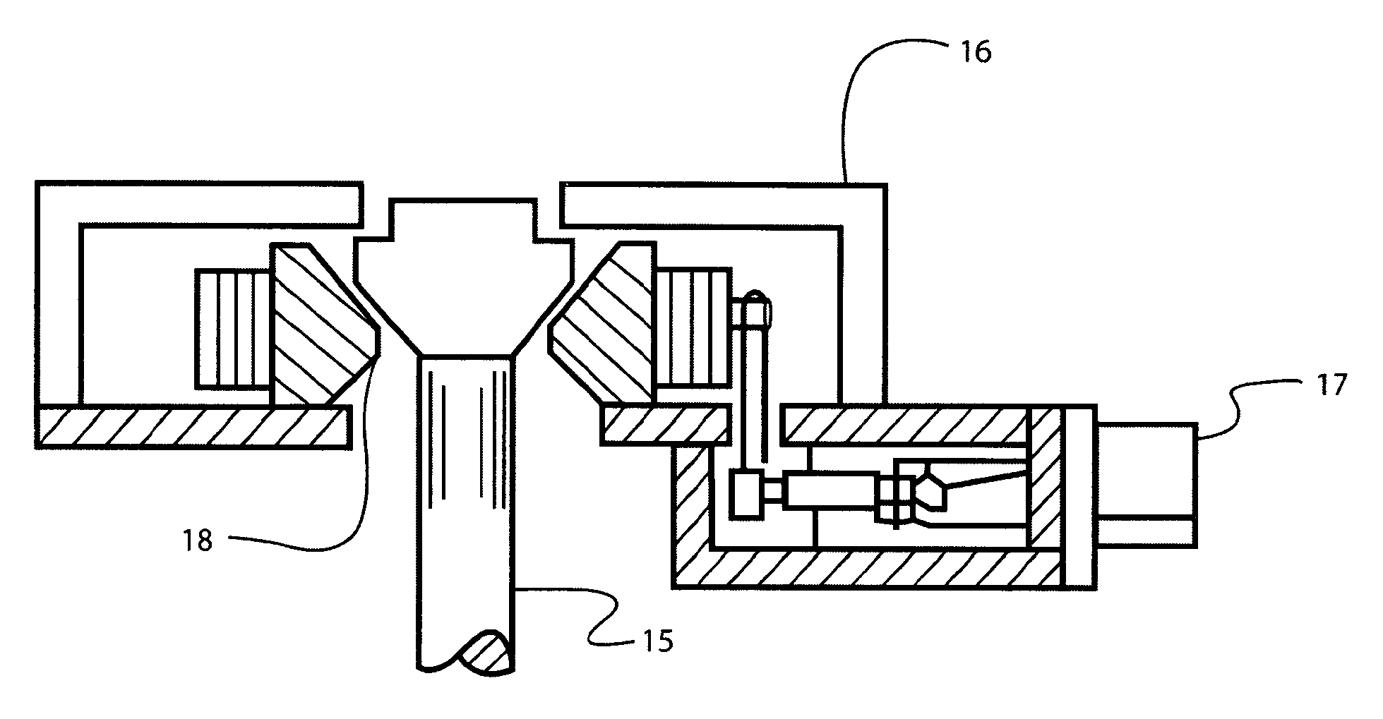 Radial release device