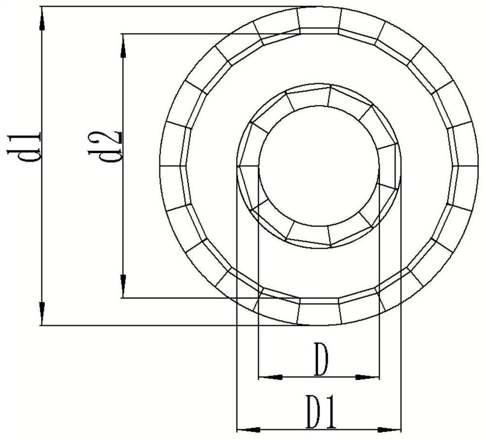 Continuous stamping die for inner and outer sawtooth locking washers