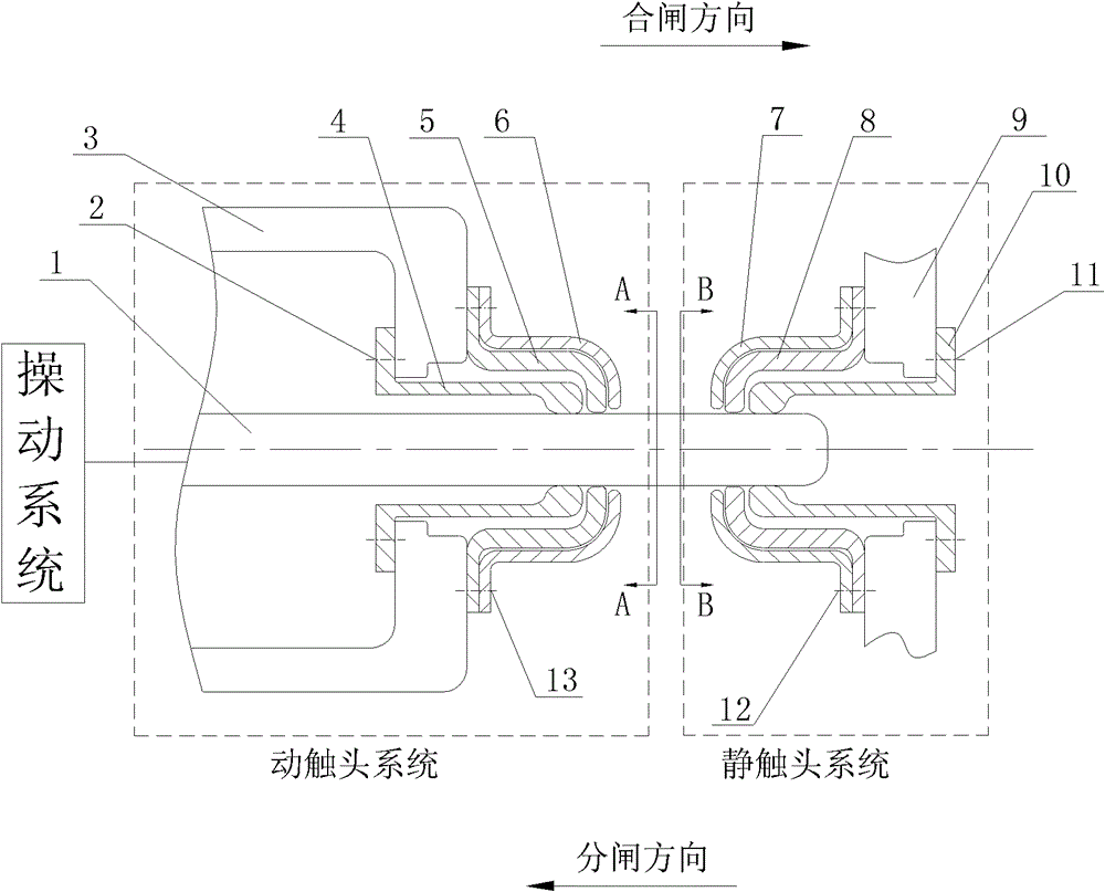 Arc striking device for electric switch equipment