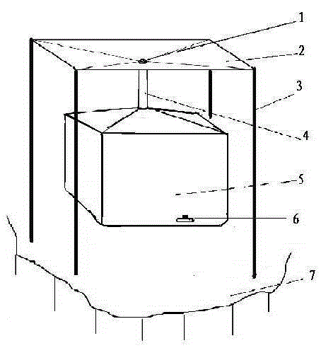 Detachable mountain rainwater accumulation method and device