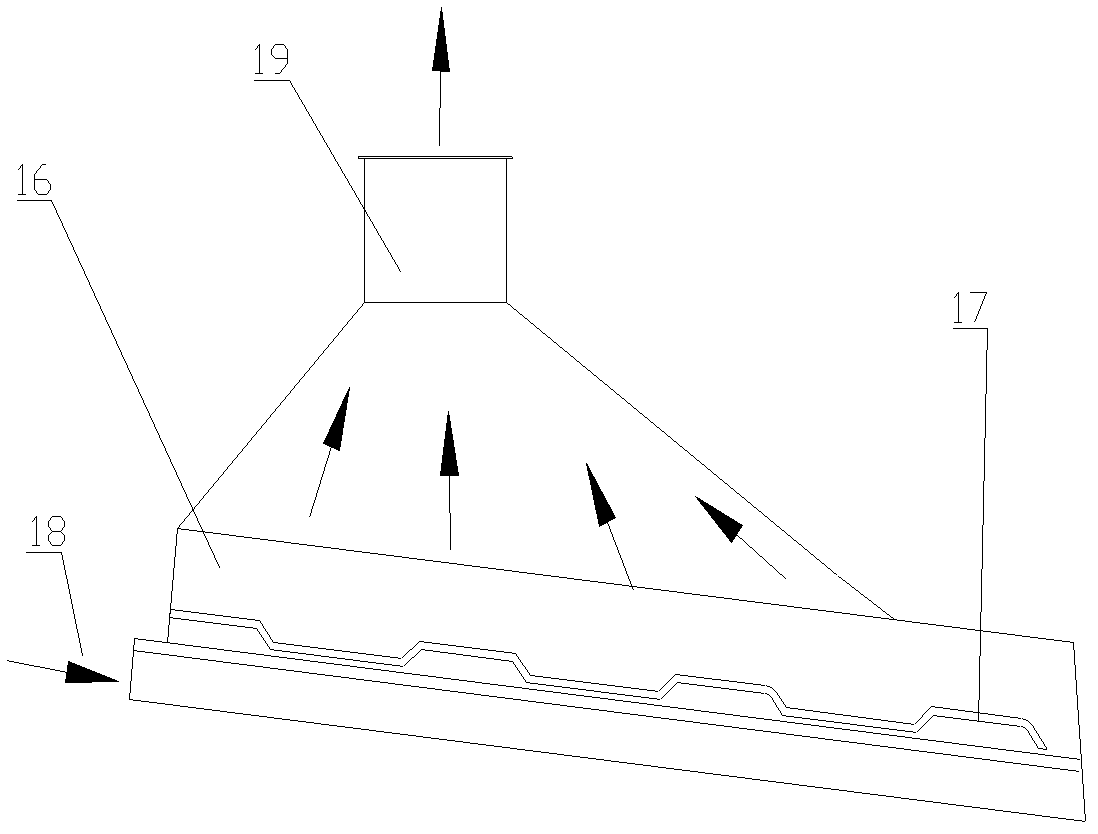 Tobacco piece scattering regionalization dampening system and process