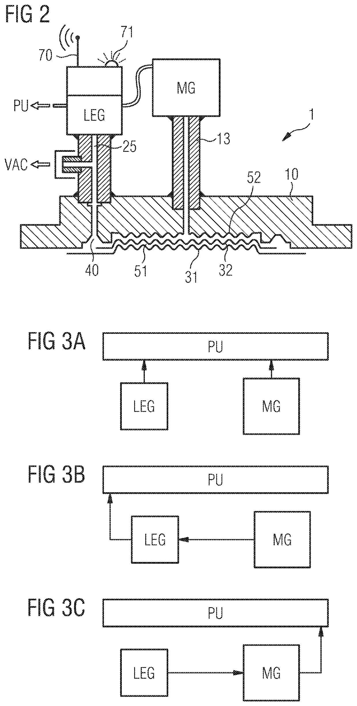 Diaphragm seal assembly with evacuated double diaphragm and vacuum monitoring