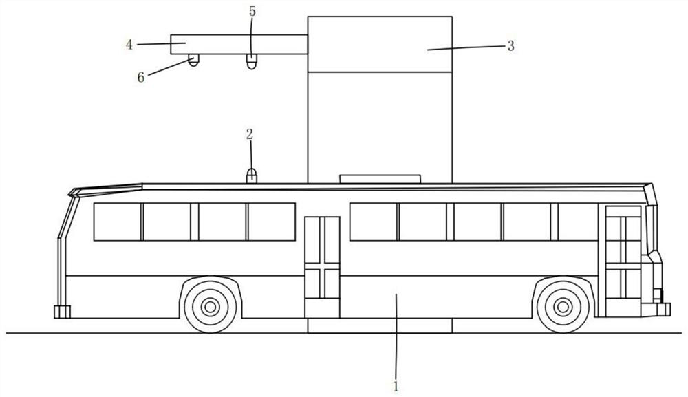 UWB positioning and guiding system for new energy bus charging
