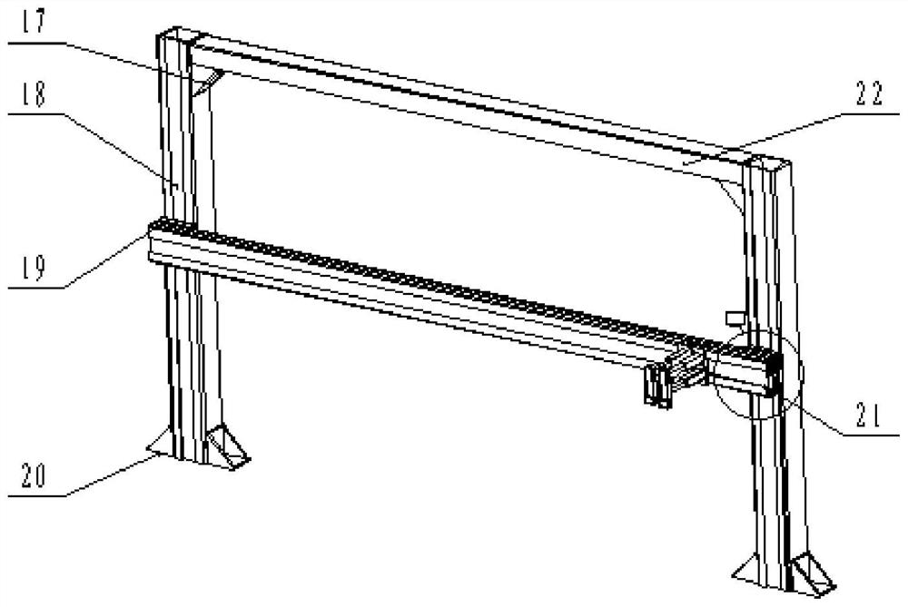 An automatic planting device that can adjust the distance between multiple rows of transplanting