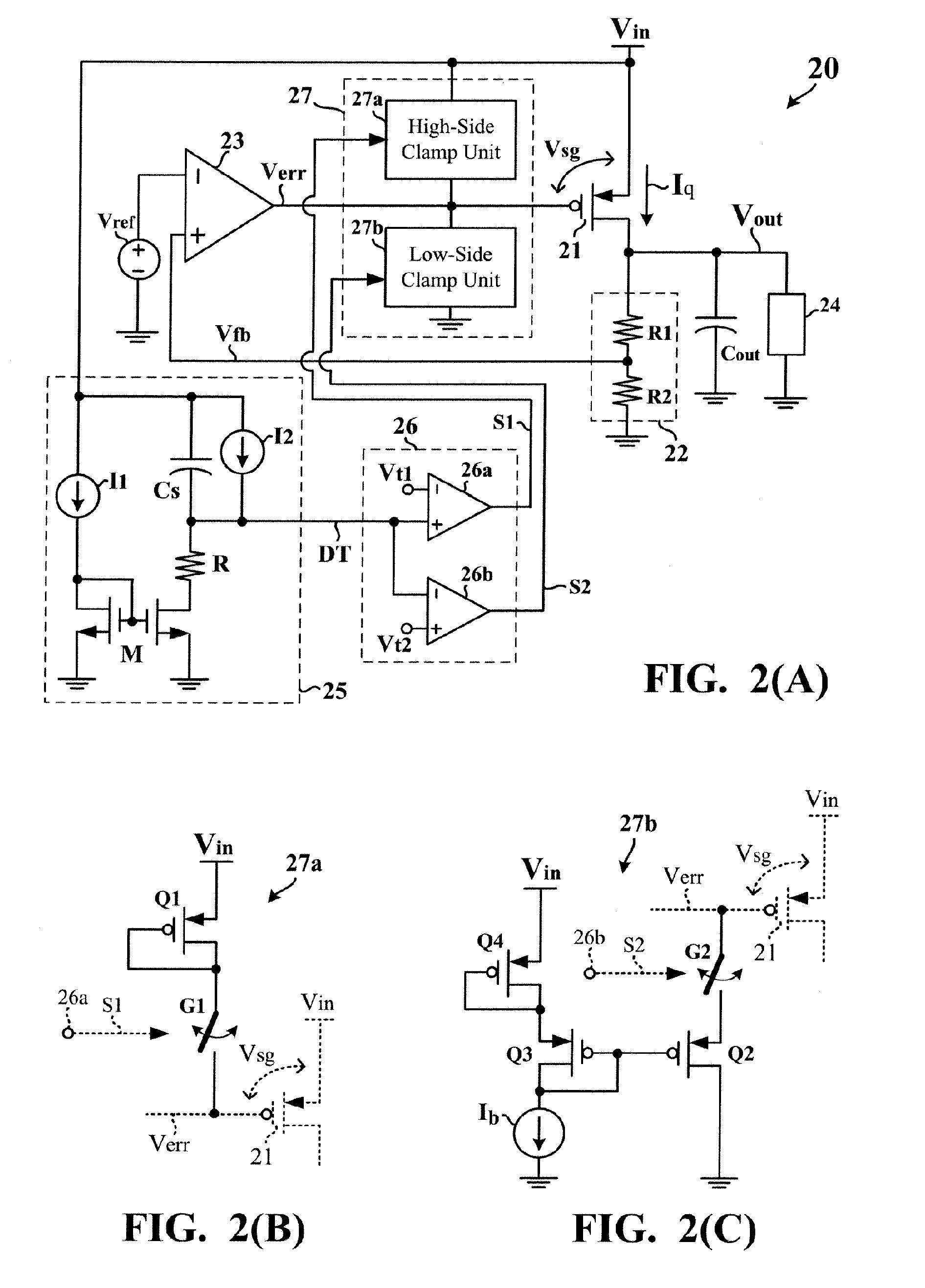 Linear voltage regulator with improved responses to source transients