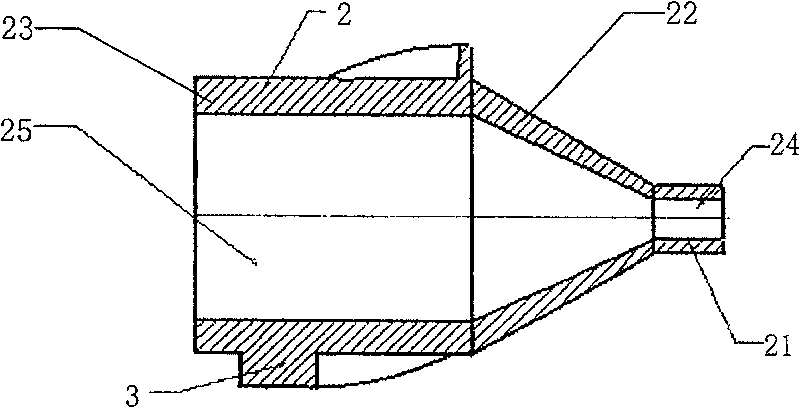 Rotary dual jet flows boring method under high pressure