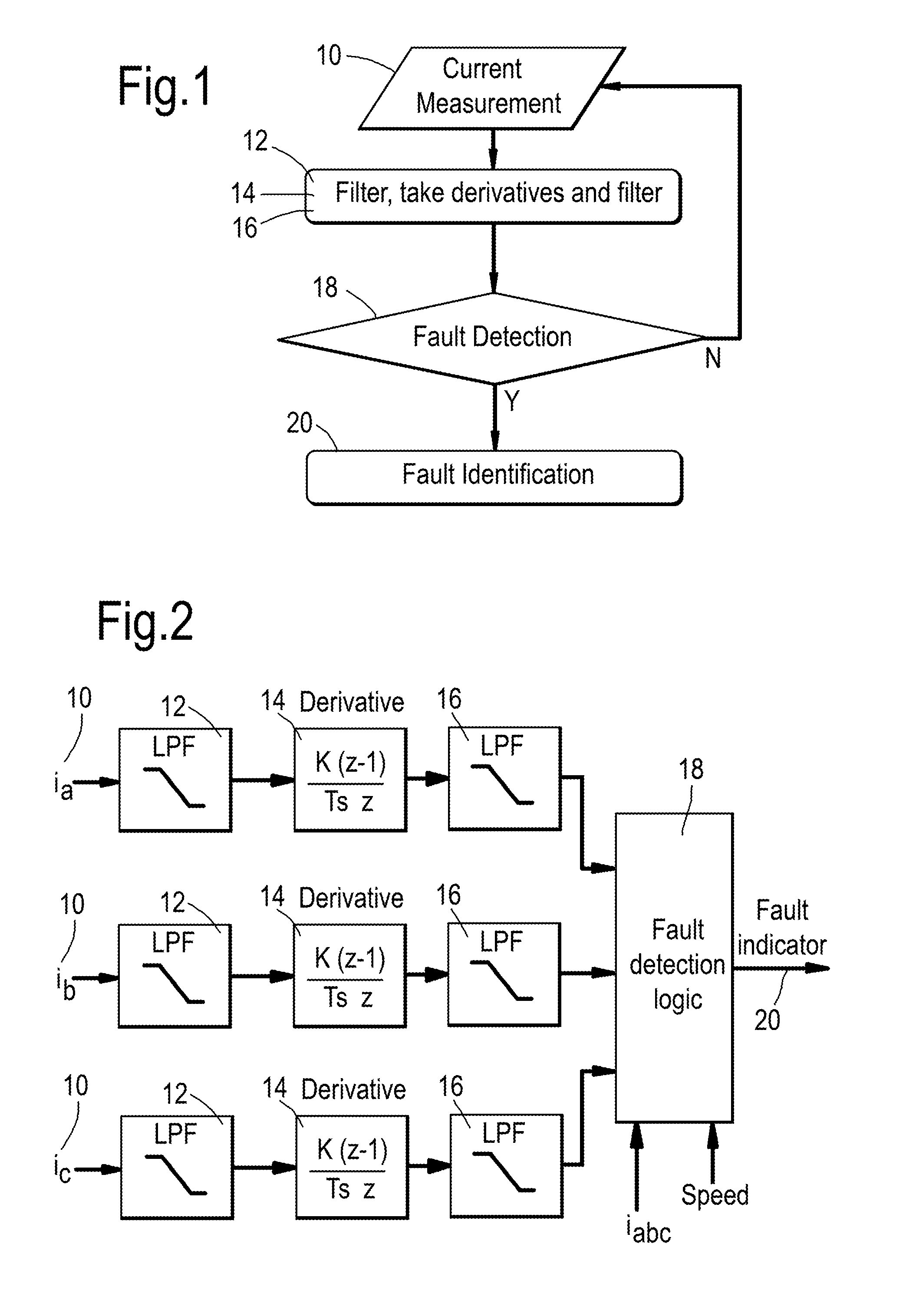 Open switch fault detection and identification in a two-level voltage source power converter