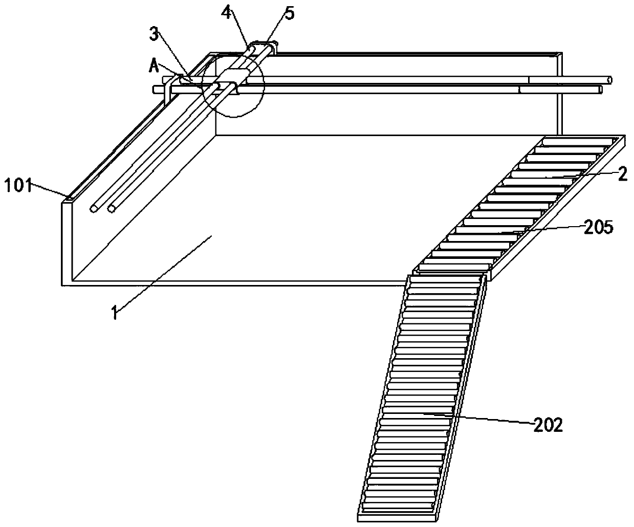 Biaxial multi-directional grounding carrying type semi-automatic road step laying device