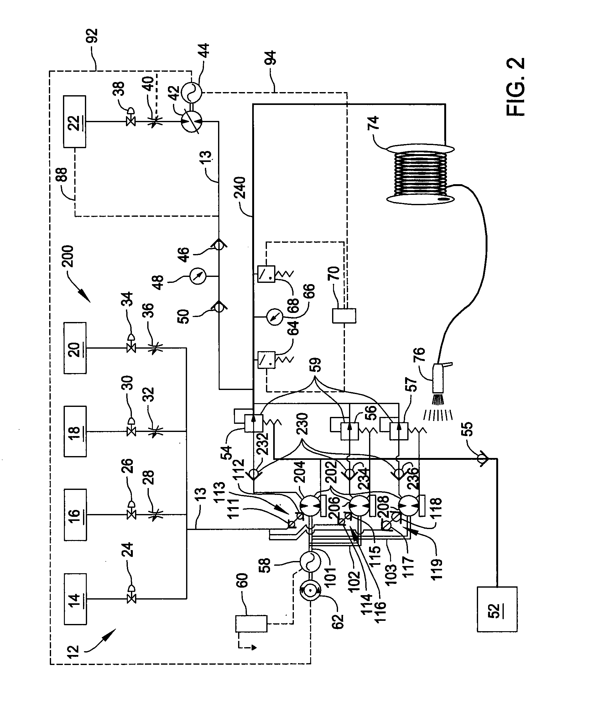 Method and System for Diluting Multiple Chemical Concentrates and Dispersing Resultant Solutions Utilizing a Single Portable Source