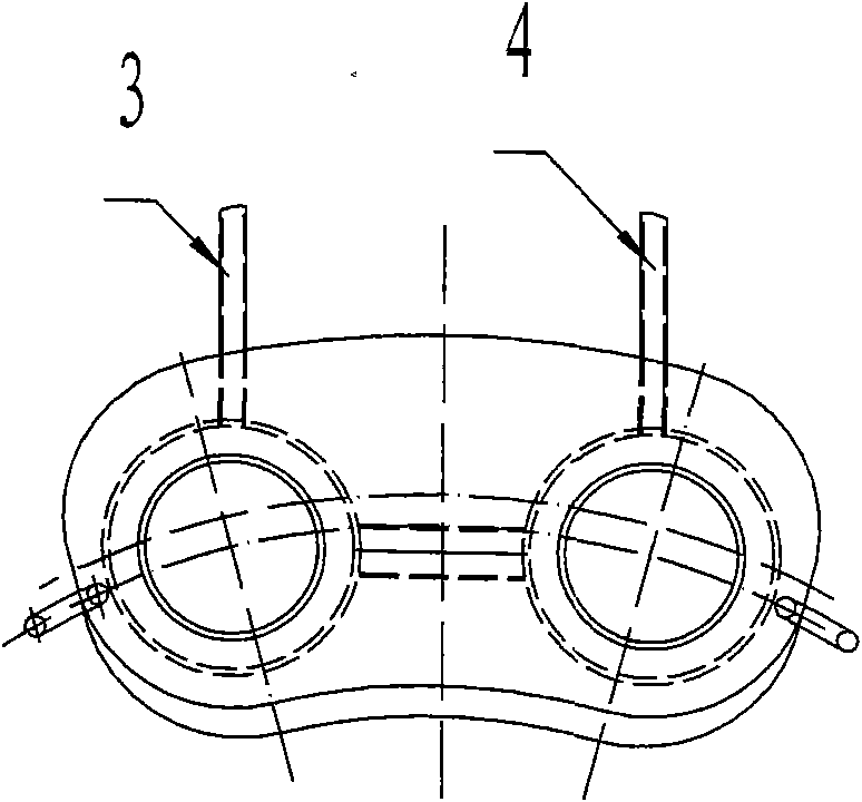 Closed type calcium carbide furnace charging nozzle and process for producing same