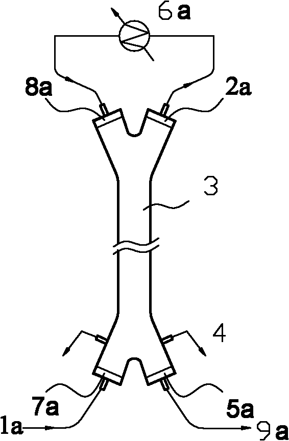 Multiple-effect membrane distillation method with high-efficiency inner heat recovering function