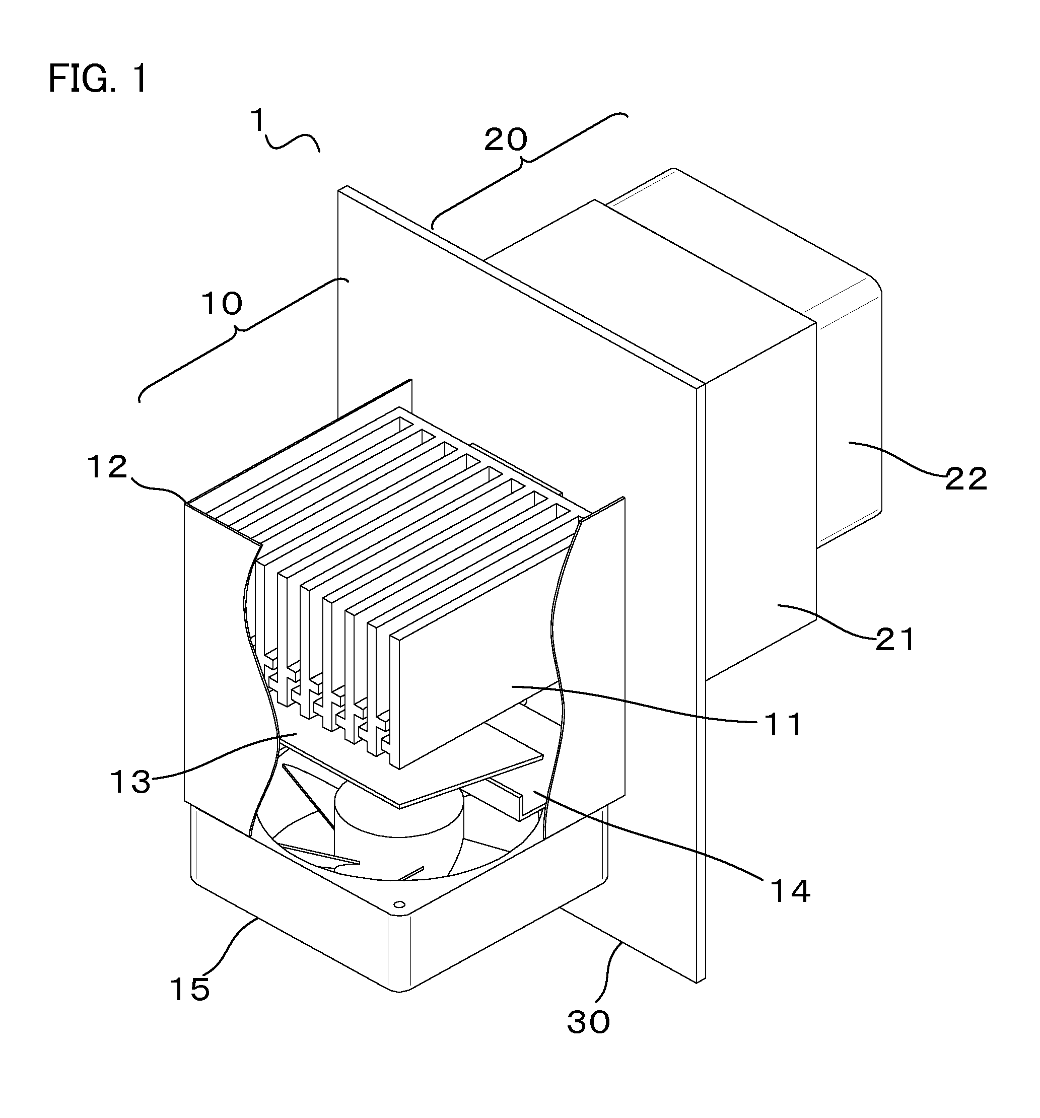 Control panel cooling device for machine tool