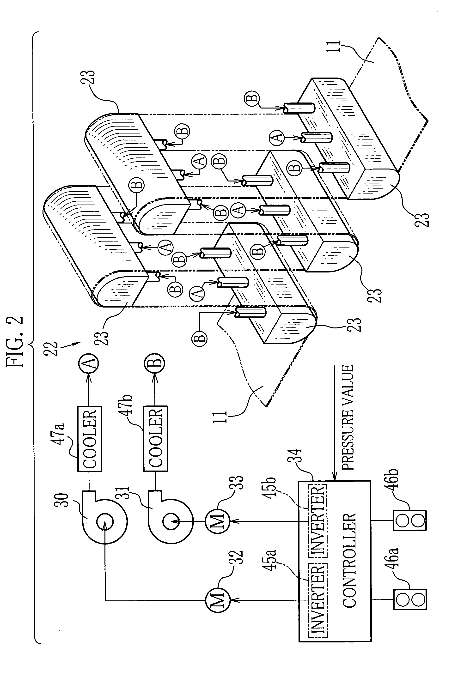 Noncontact web transporting method and apparatus