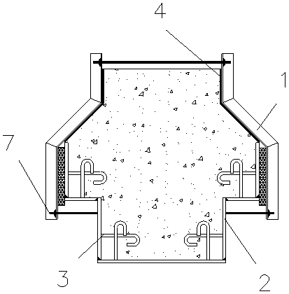 Construction method of steel-clad concrete building piece