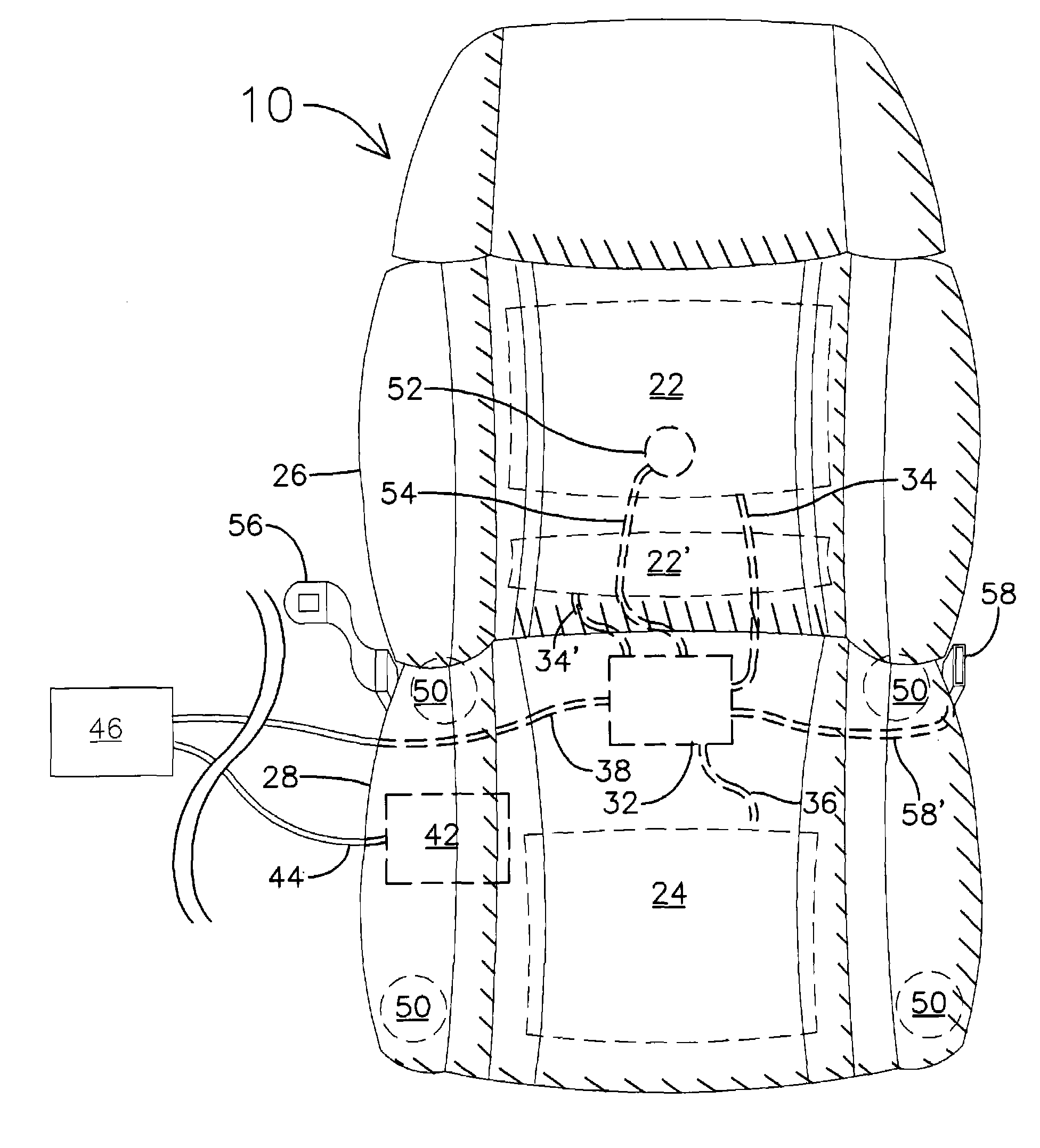 Vehicle occupant presence and position sensing system