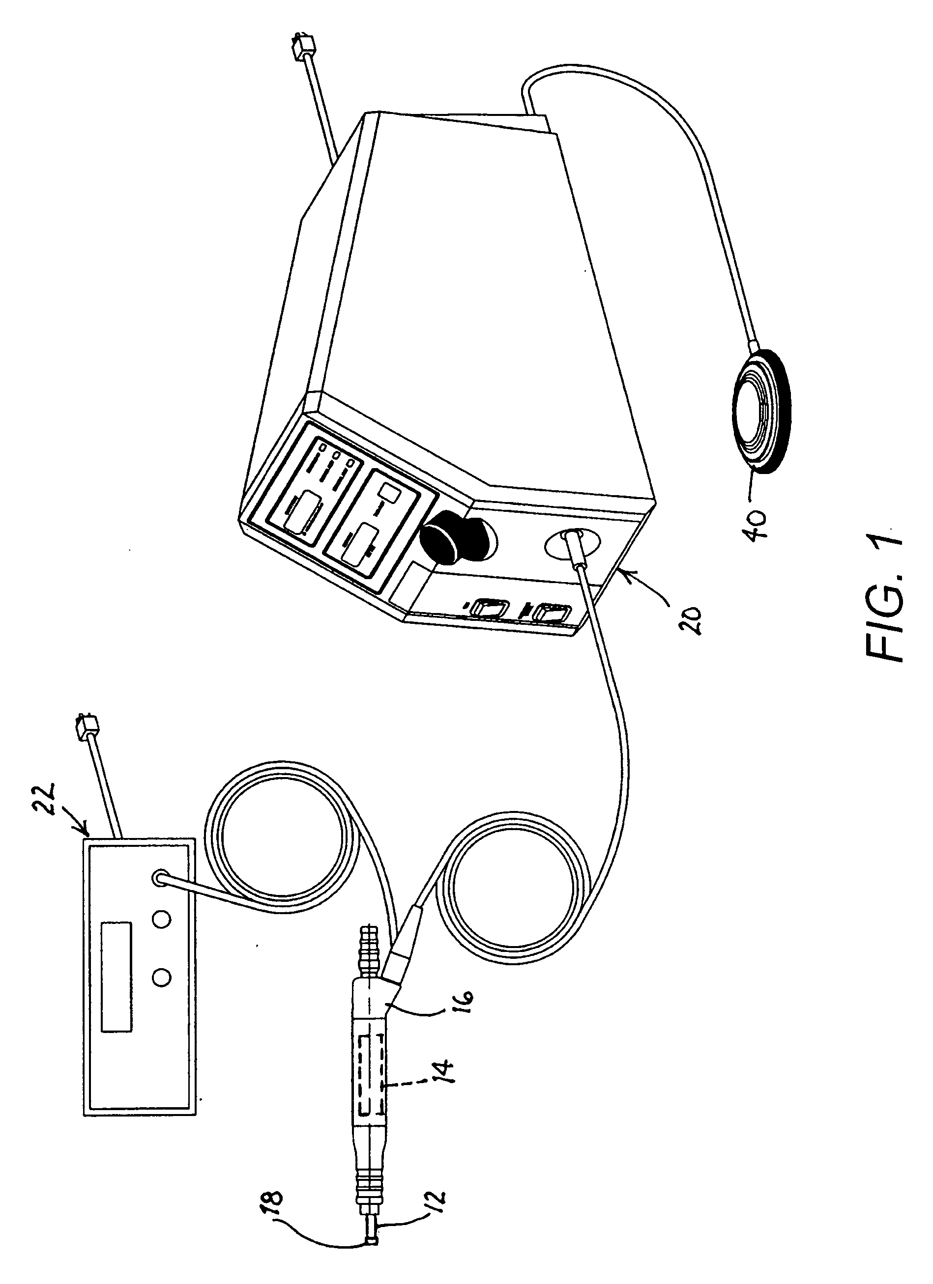 Ultrasonic treatment method and apparatus with active pain suppression