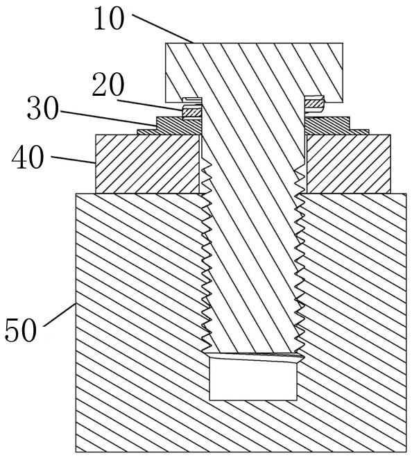 Interlocking type bolt anti-loosening structure