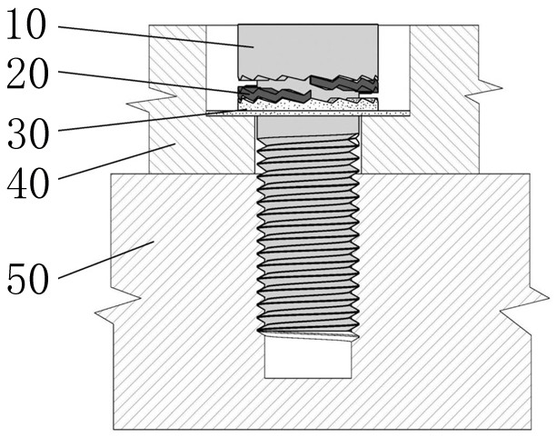 Interlocking type bolt anti-loosening structure