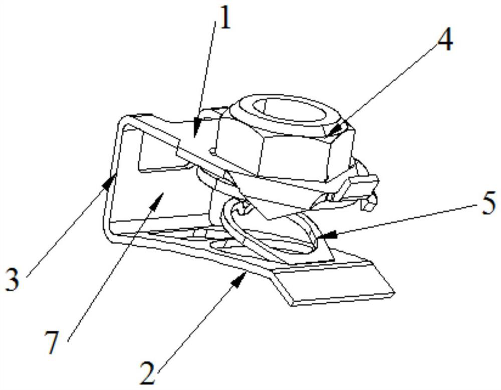 Metal chuck used for being matched with bolt to achieve high-strength connection