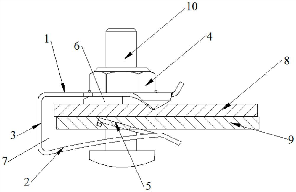 Metal chuck used for being matched with bolt to achieve high-strength connection