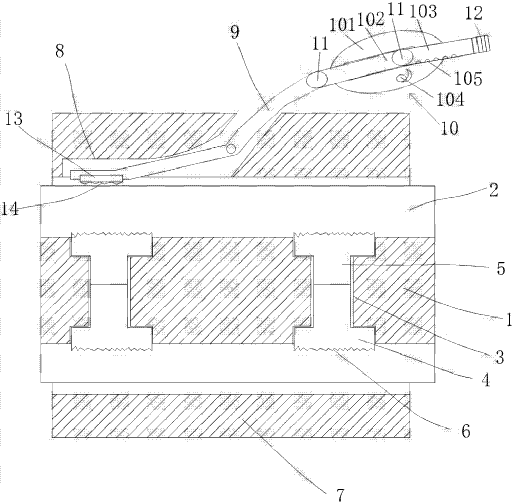 Cable connection lantern ring type clamp convenient to use and working method thereof