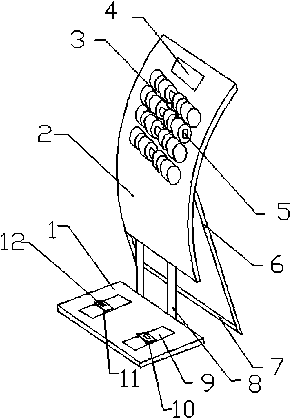 Muscle stretching device with real-time monitoring function