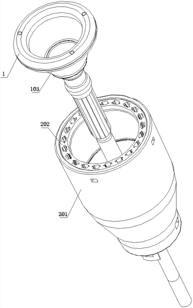 Compression hemostasis depinning device and peritomy anastomoses device adopting same