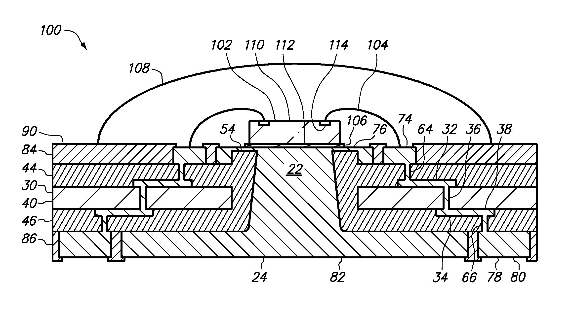 Method of making a semiconductor chip assembly with a post/base heat spreader and a mulitlevel conductive trace