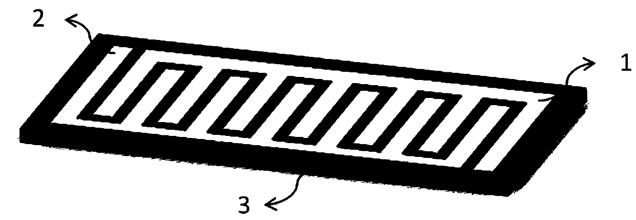 Flexible stretchable piezoelectric nano generator based on interdigital electrode structure and preparation method thereof