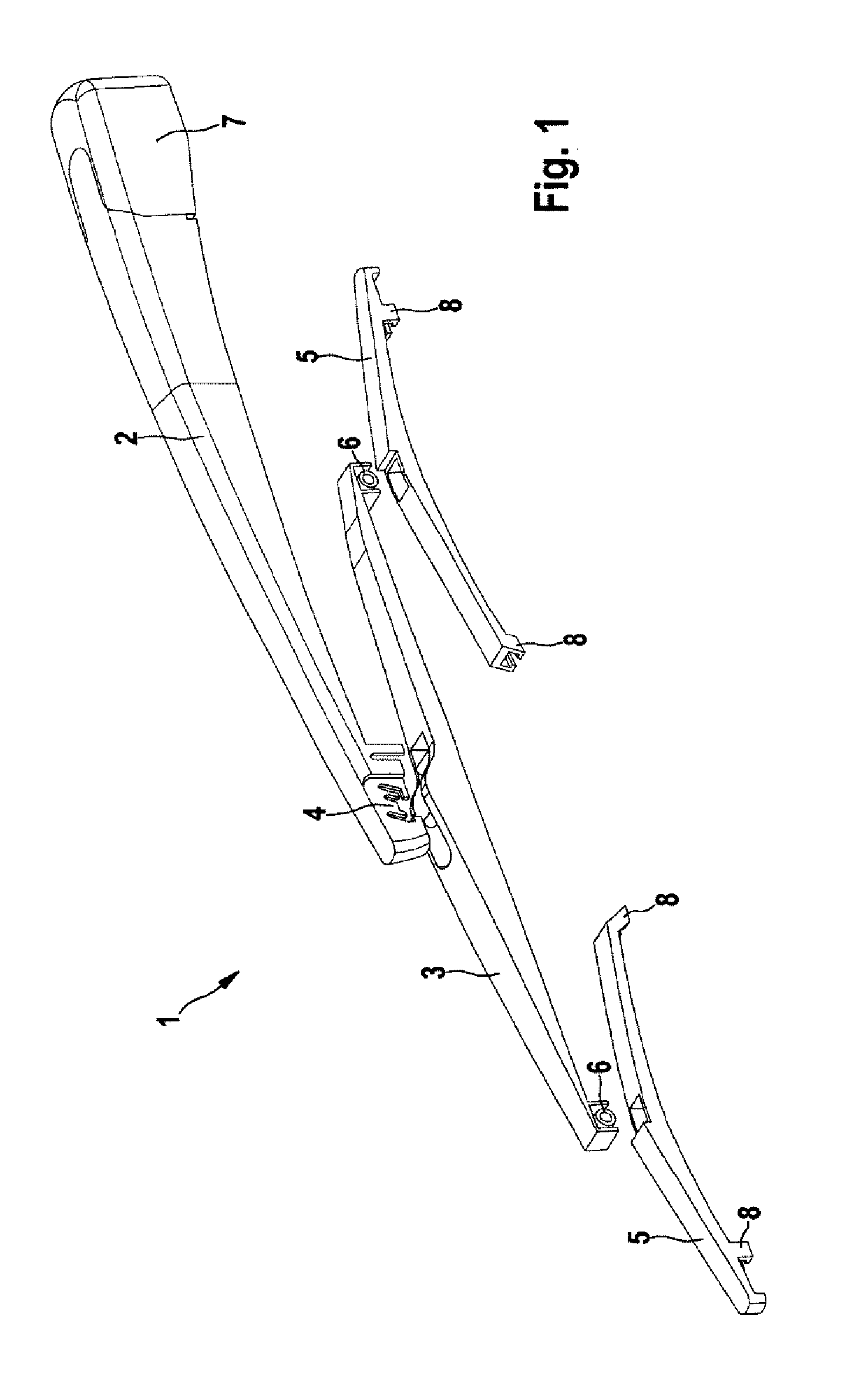 Process for producing a multi-component wiper arm