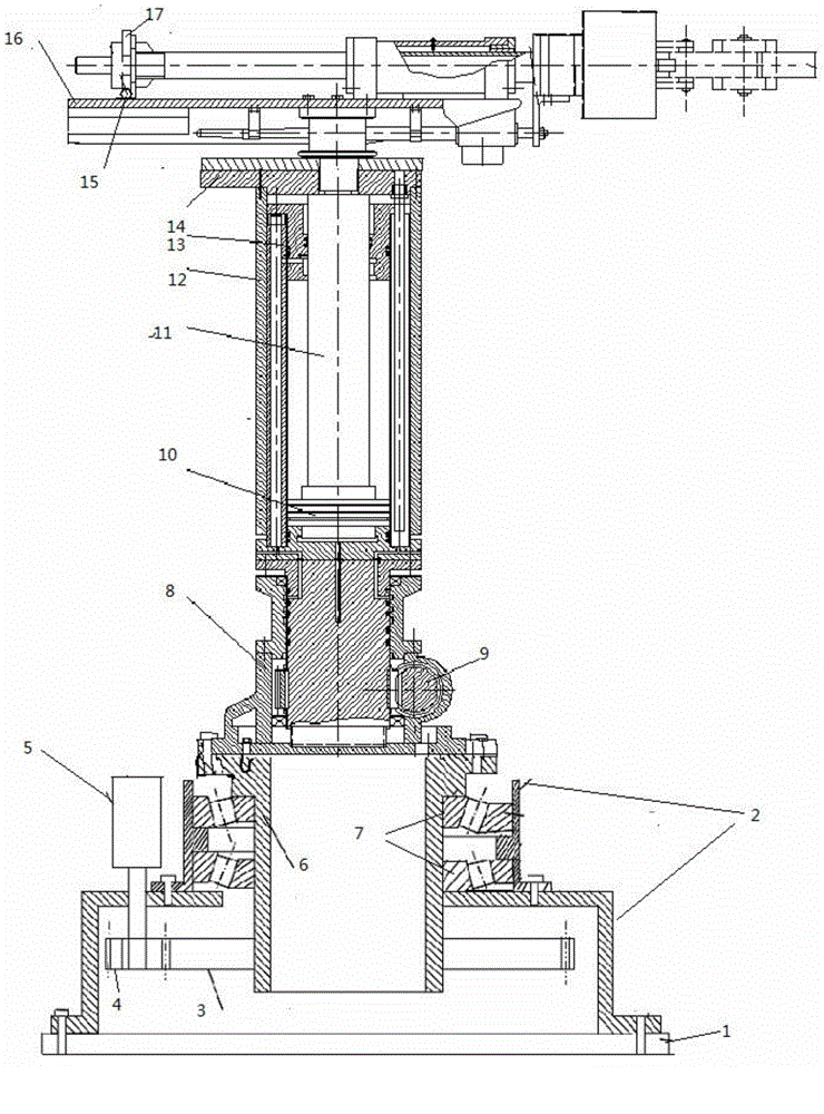 Pulling machine unloading manipulator system