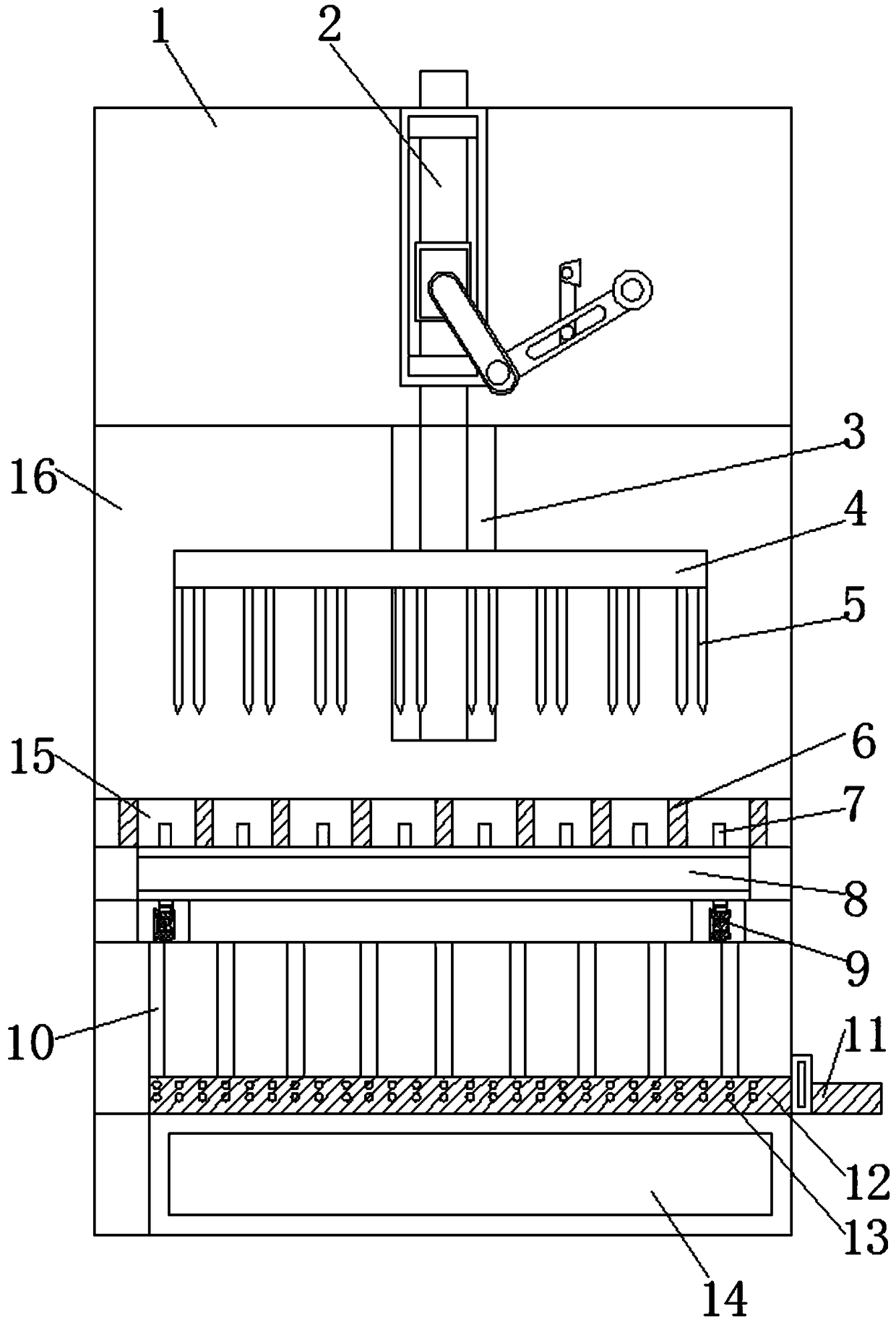 Automatic slicing device for mushroom machining