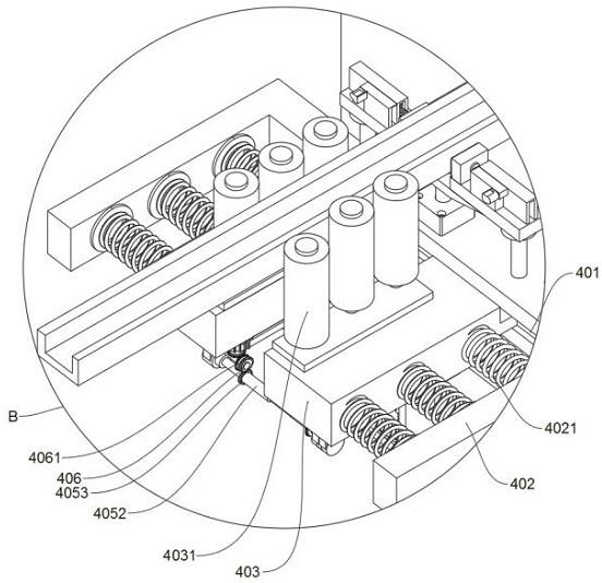 A cutting device with adjustable thickness for processing aluminum alloy doors and windows