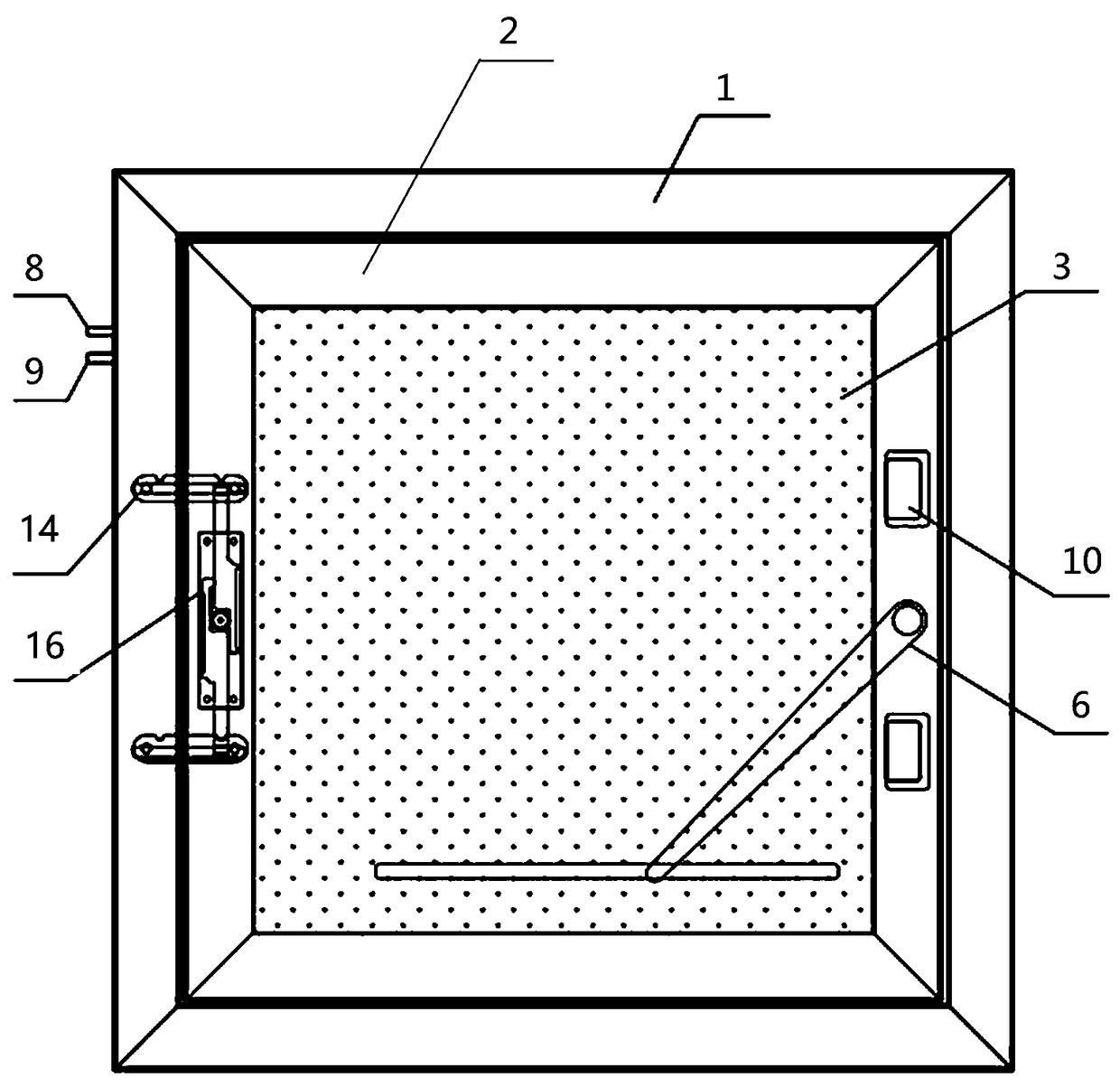 Lifting turning-over window special for biological reaction pool of underground sewage plant