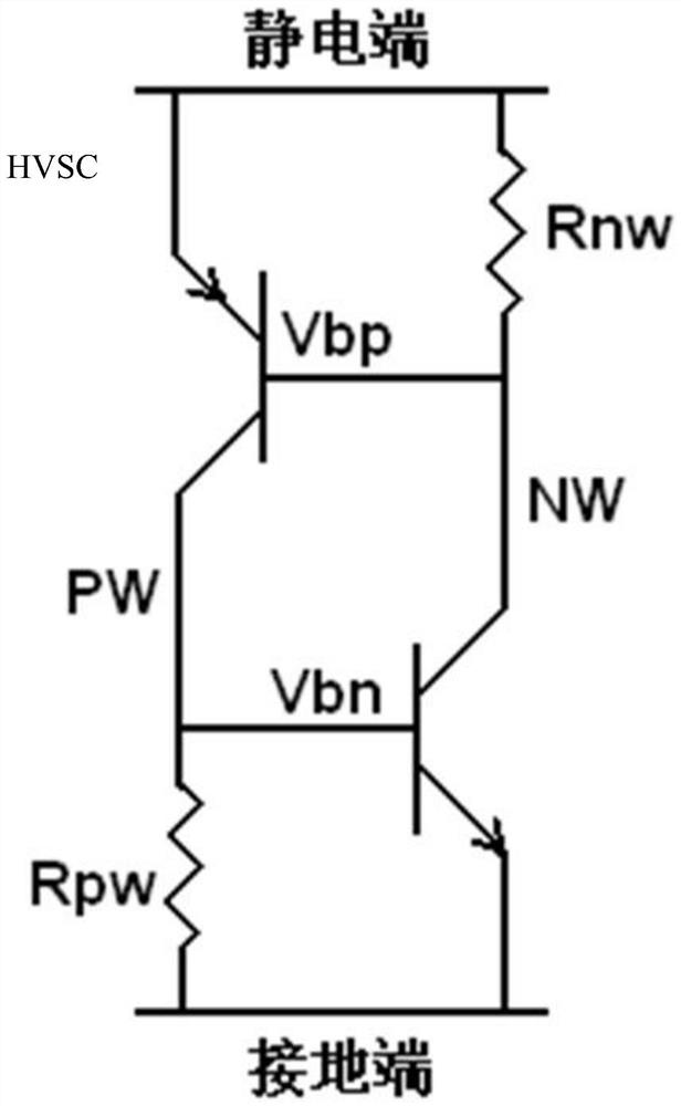 High-voltage electrostatic protection structure