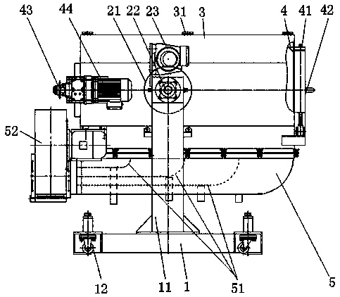 Three-dimensional dynamic type drying machine