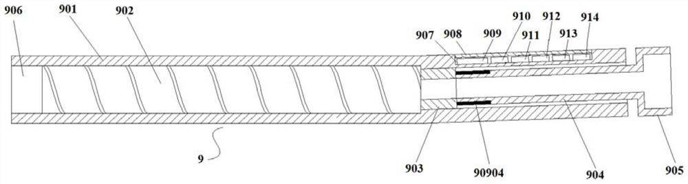 Advanced geological exploration device and method for directional drilling coal mine underground rock shield roadway