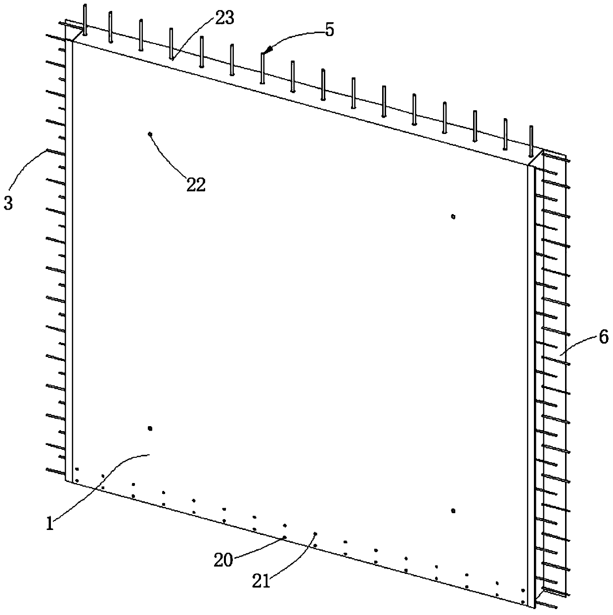 Assembled standard layer module and standard layer construction method combining dry and wet processes