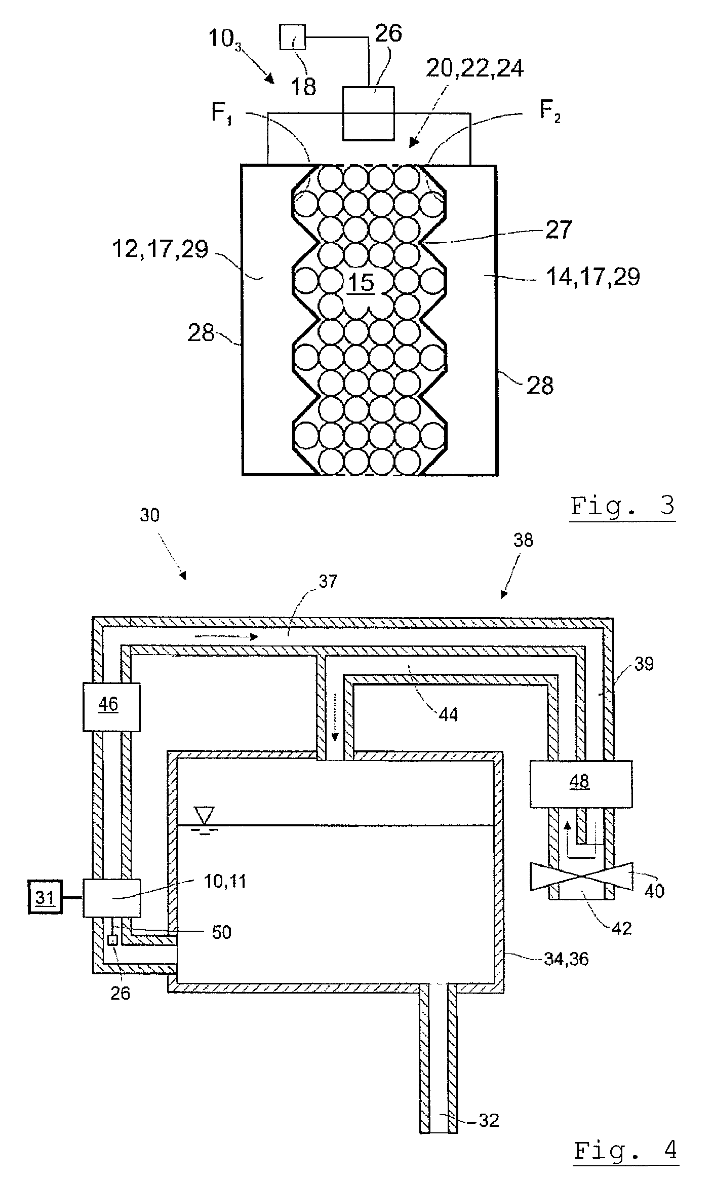 Electrolysis cell for generating ozone for treating a liquid