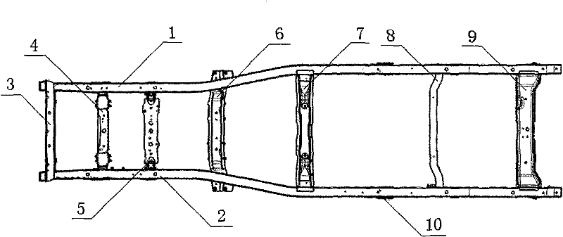 Vehicle frame with optional back suspension