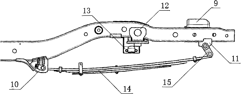 Vehicle frame with optional back suspension