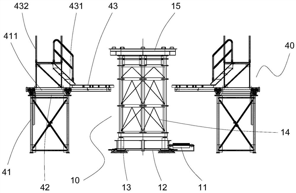 Pier stud prefabricating pouring system and remote pouring method thereof