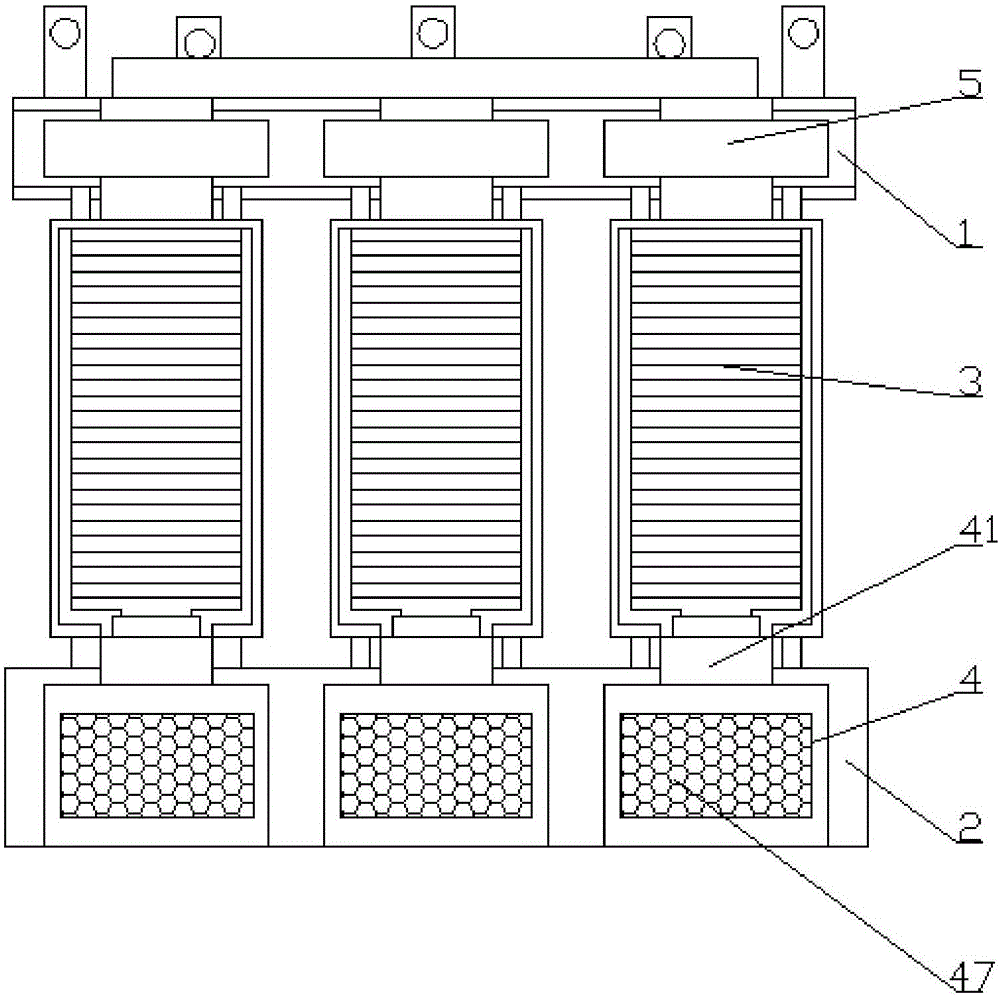 Air-cooled dry-type transformer