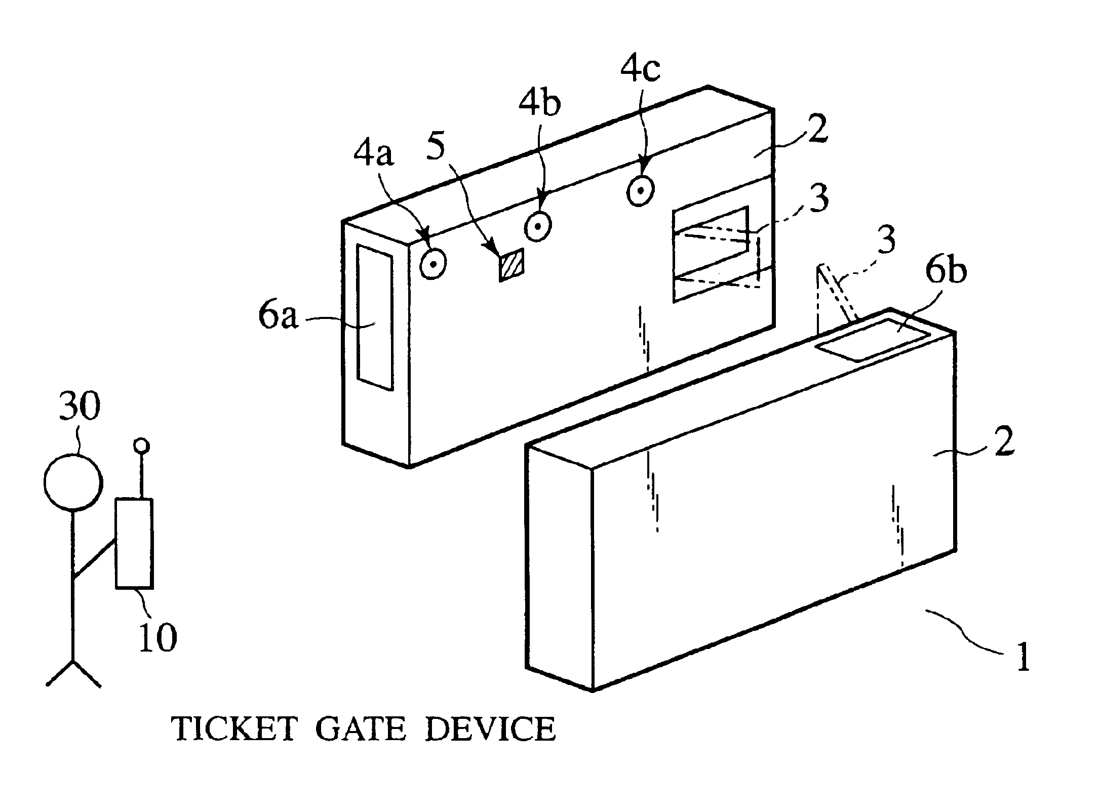 Gate entry system using short range radio communications with user terminal devices