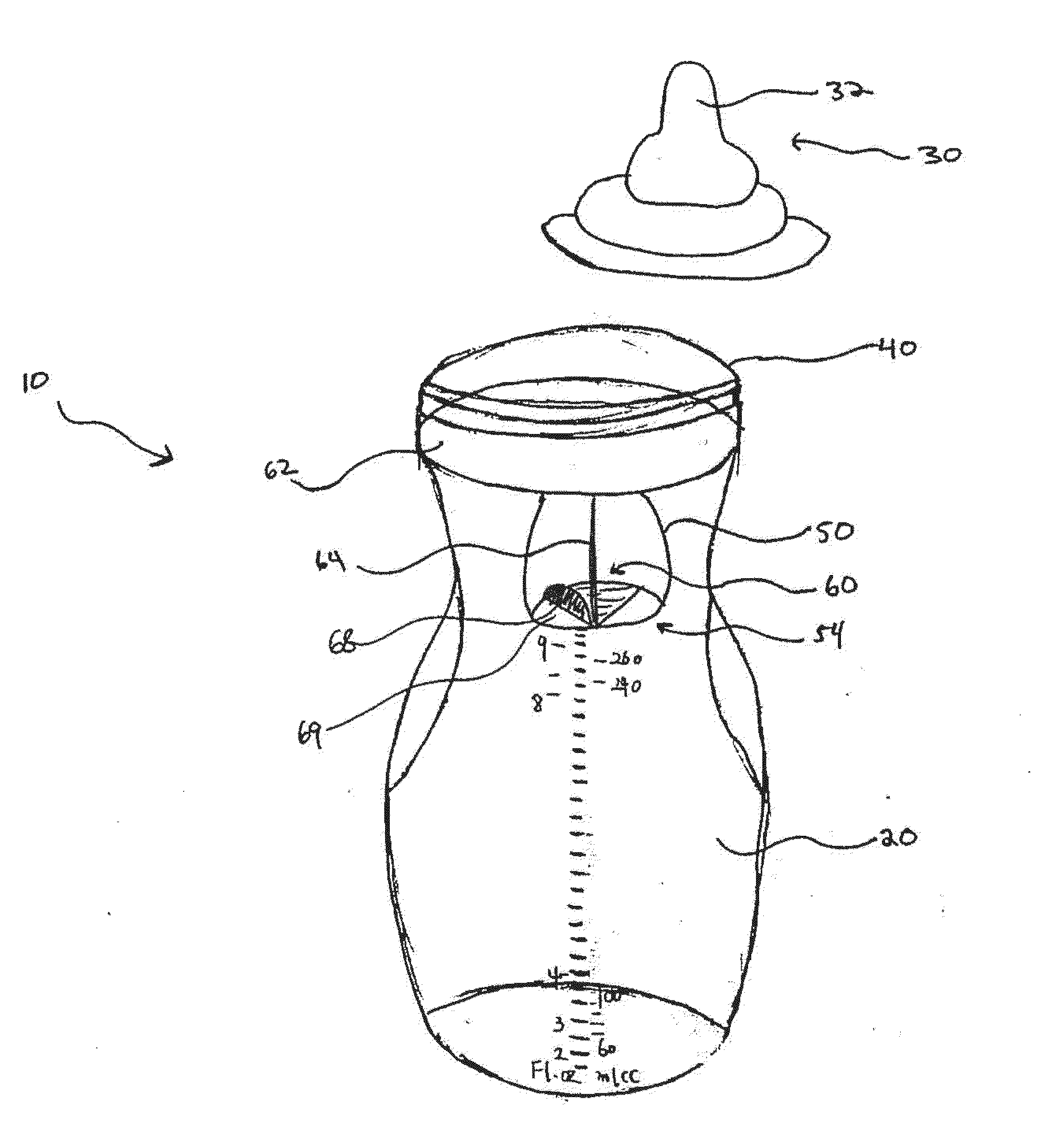 Infant bottle and warming cover