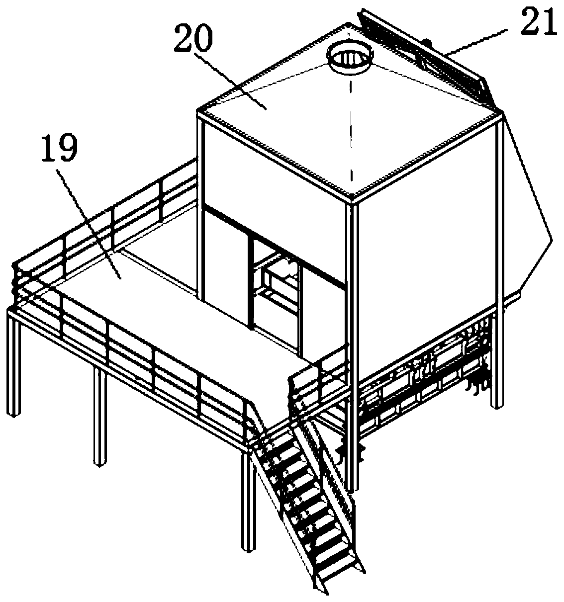 Pure magnesium molten iron spheroidizing station and control method thereof